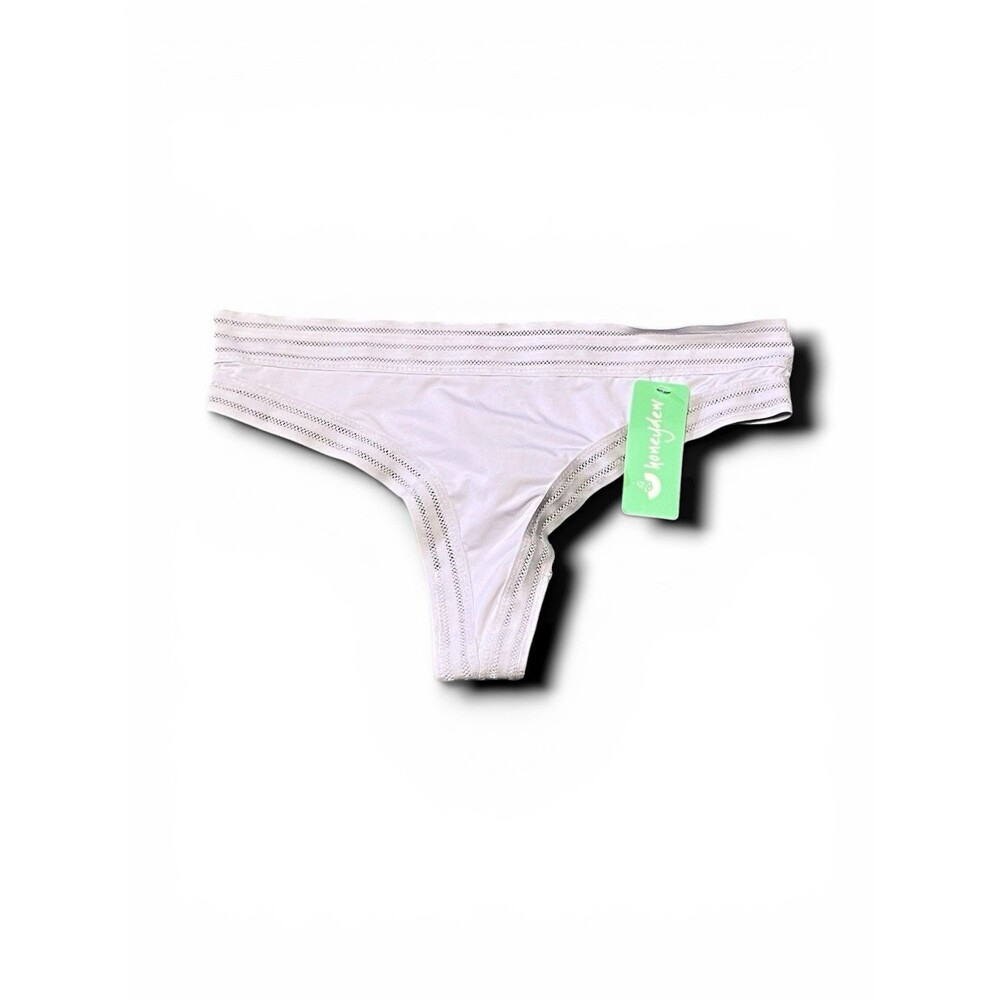 Honeydew Intimates Women's Lace Trim Thong - Medium